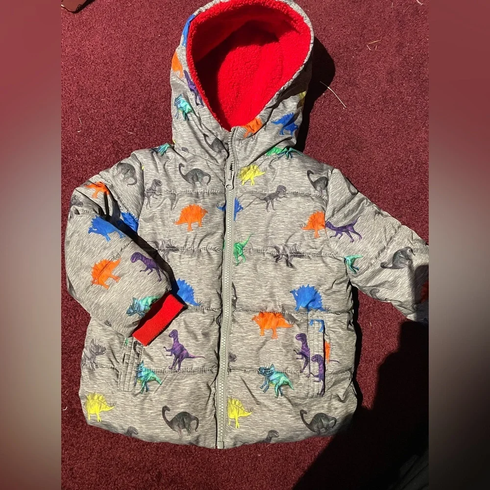 Swiss Tech Toddler Boys Dinosaur Winter Snow Coat